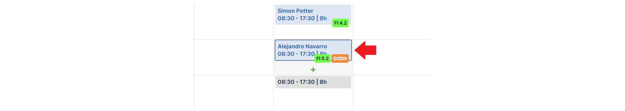 Shift in calendar